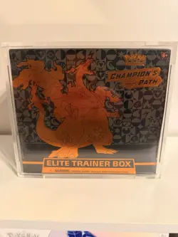 Pokemon Champion's Path ETB Factory Sealed w Acrylic Case - Image 1