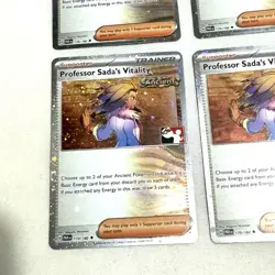x4 Professor Sada’s Vitality 170/182 Play! Pokemon Prize Pack Series Cosmos Holo - Image 4
