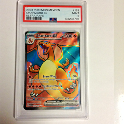 2023 POKEMON MEW EN-151 ULTRA RARE #183 CHARIZARD EX PSA 9 - Image 3