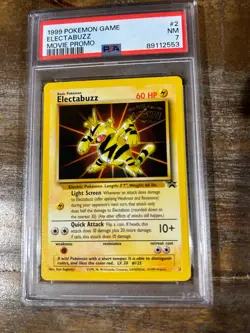 Pokemon 1999 Pokemon Game ELECTRABUZZ Movie Promo #2 PSA 7 RARE - Image 1