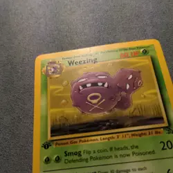 Pokemon English Vintage - Fossil - Weezing 45/62 - 1st Edition - LP - Image 4