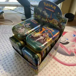 POKEMON TCG Empty Crown Zenith Mini Tins x 12 including Box - Image 1