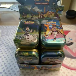 POKEMON TCG Empty Crown Zenith Mini Tins x 12 including Box - Image 2