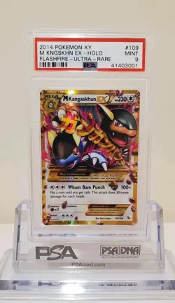 2014 Pokemon XY Flashfire #109 M Kangaskhan EX 109/106 Ultra Rare PSA 9 Mint - Image 1