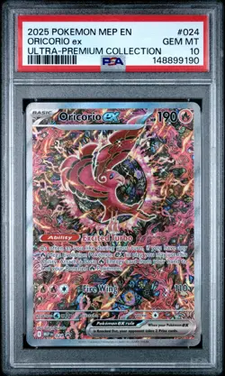 2025 POKEMON BLACK STAR PROMO UPC #024 ORICORIO EX PSA 10 - Image 1