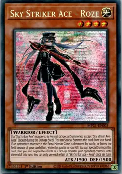 Yugioh Sky Striker Ace - Roze MP21-EN005 1st Edition Prismatic Secret Rare NM - Image 1