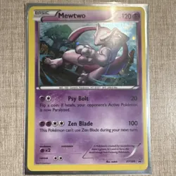 The Pokemon Company Mewtwo XY100 Promo Black Star Holo Basic Pokemon Card 120 HP - Image 3