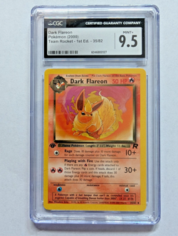 Pokemon TCG 1st Edition Dark Flareon 35/82 Team Rocket 2000 WOTC - Image 1