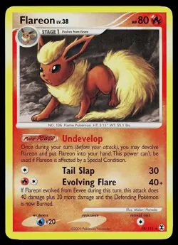 Pokemon Card - Flareon Rising Rivals 19/111 Rare - Image 1