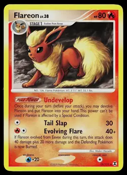 Pokemon Card - Flareon Rising Rivals 19/111 Rare - Image 1