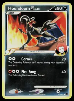 Pokemon Card - Houndoom E4 Rising Rivals 65/111 Common - Image 1