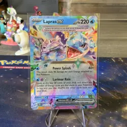 Pokemon - Lapras ex - 032/142 - SV Stellar Crown - Half Art Card 388 - Image 1