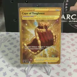 Cape of Toughness 200/185 Holo Secret Rare Vivid Voltage Pokemon Card 483 - Image 1
