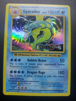 Pokemon Card Gyarados Evolutions STAMPED Prerelease 34/108 Excellent HOLO BLEED - Image 1