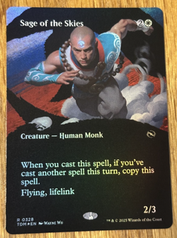 MTG Tarkir Dragonstorm, Sage of the Skies - Borderless Foil - Image 1