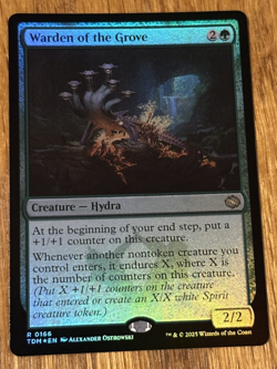 MTG Tarkir Dragonstorm, Warden of the Grove - Foil - Image 1