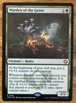 MTG Tarkir Dragonstorm, Warden of the Grove - Image 1