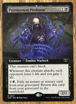 MTG Secrets Of Strixhaven, Postmortem Professor - Extended Art - Image 1
