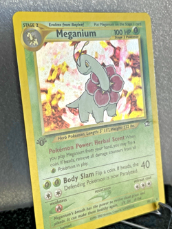 Meganium 1st Edition 10/111 Neo Genesis Holo Rare LP Pokemon TCG - Image 2