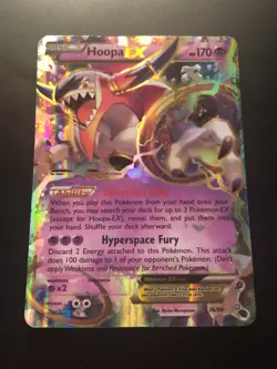 Hoopa EX Pokemon TCG Ancient Origins 36/98 Ultra Rare LP - Image 1