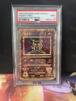 Pokemon 2000 Game Movie Promo PSA 9 Ancient Mew Holo Black Star - Image 1