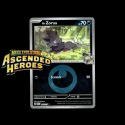 Pokemon TCG N's Zorua 136/217 Ascended Heroes Energy Reverse Holo NM - Image 1