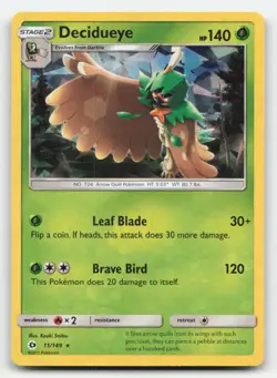 Decidueye (Cracked Ice Holo) 11/149 Holo Deck Exclusives Pokemon Holo NM - Image 1