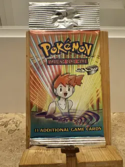 Pokemon TCG Gym Heroes Booster Pack WOTC 1999 w/ Long Crimp. Misty - Image 1
