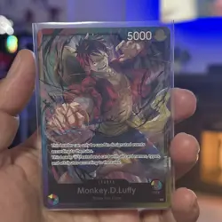 ⭐NM⭐ Monkey.D.Luffy (Release Event Leader) L Foil One Piece Promotion Card - Image 1