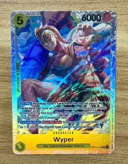One Piece Wyper OP15-114 SR Adventure On Kami's Island English Foil - NM/Mint - Image 1