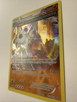 Rhyperior 77/160 Holo Rare 2015 Pokemon XY Primal Clash Holo Card NM - Image 2