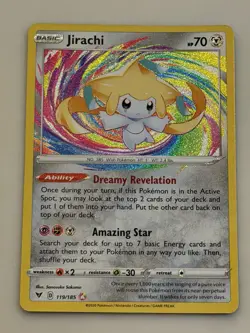 Jirachi Amazing Rare 119/185 Vivid Voltage Pokemon Card Holo NM - Image 1