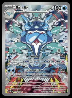 Pokemon Cards Palafin 200/197 Obsidian Flames Illustration Rare NM - Image 1