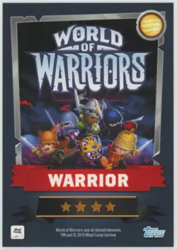 2015 Topps World of Warriors Trading Card Game Erika Foil Cracked Ice #199 - Image 2