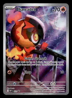 Charcadet MEP 022 Illustration Rare Black Star Promo Pokemon Card - Image 1