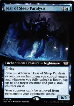 Fear of Sleep Paralysis (Extended Art) R Commander: Duskmourn: House of Horror 4 - Image 1