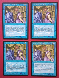 Magic the Gathering MTG Alliances LIBRARY OF LAT NAM X 4 NM R 1996! - Image 1