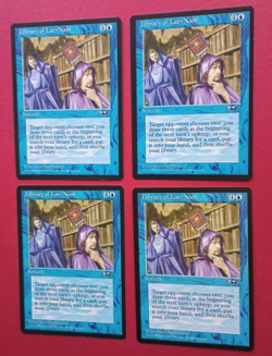 Magic the Gathering MTG Alliances LIBRARY OF LAT NAM X 4 NM R 1996! - Image 3