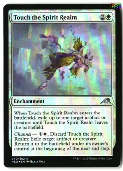 MTG Touch the Spirit Realm [NEO - 40] MP Foil 4-95 MP - Image 1