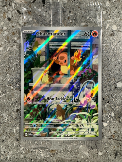 Pokemon TCG Charmander SVP044 Illustration Rare Black Star Promo Holo SEALED - Image 1
