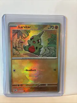 Pokemon TCG Prismatic Evolutions 047/131 Larvitar Poke ball Pattern English - Image 1