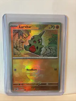 Pokemon TCG Prismatic Evolutions 047/131 Larvitar Poke ball Pattern English - Image 5