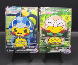 Pokemon Sobble & Rowlet Vcos Pika Cosplay Pikachu Holofoil Custom Cards Lot Of 2 - Image 1