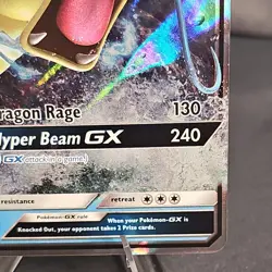 Pokemon Gyarados GX Full Art Holo Black Star Promo SM212 2019 NM - Image 4