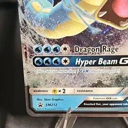 Pokemon Gyarados GX Full Art Holo Black Star Promo SM212 2019 NM - Image 5
