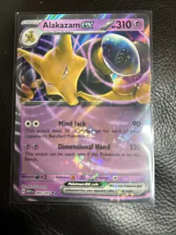 Pokemon TCG Alakazam ex Scarlet & Violet-151 065/165 Holo Double Rare - Image 1