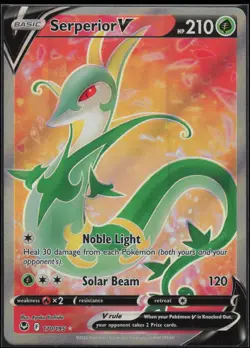 Serperior V 170/195 Rare Ultra Silver Tempest Pokemon Near Mint - Image 1