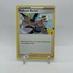 Professor Burnett Pokemon TCG Celebrations Card SWSH167 - Image 1