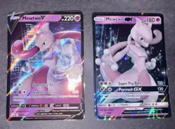 Lot of 10 Pokemon TCG Mew/Mewtoo Holo Cards NM Condition - Image 2