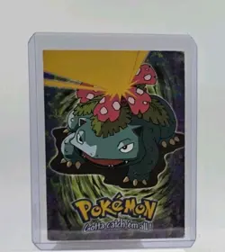 Pokemon Topps 1999 TV Animation Episode Card E3 Venusaur #03 Blue Logo Non Holo - Image 1